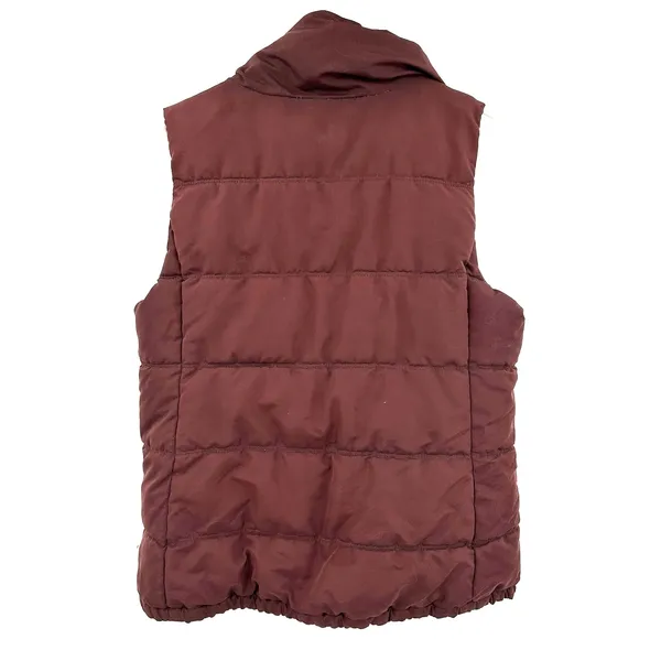 Old Navy Size Large Vest Puffer Full Zip Fleece Lined Pockets‎ Winter Snow - Image 2