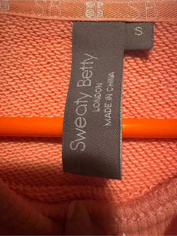 Sweaty Betty Coral Pink Crewneck Sweater - Image 4