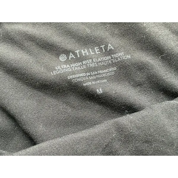 Athleta Ultra‎ High Rise Elation Tight Legging Black Medium Yoga Workout Stretch - Image 4
