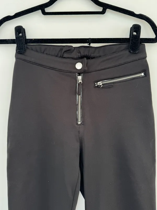 Black Flared Ski Pants - Image 3