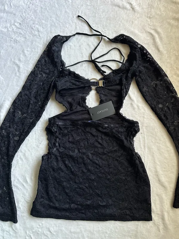Outcast Clothing Amore Mini Dress Black - Image 10