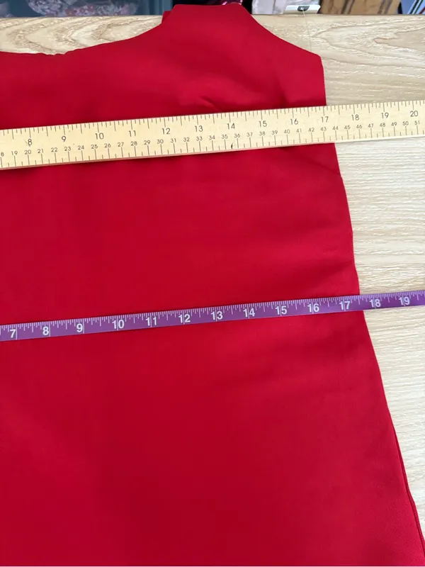 Anthropologie Maeve XS NEW Hidden Romper Mini Tank Dress Red Relaxed Preppy - Image 9