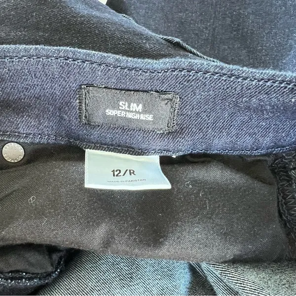 Express Women’s Slim Super High Rise‎ Blue Jeans - Image 7