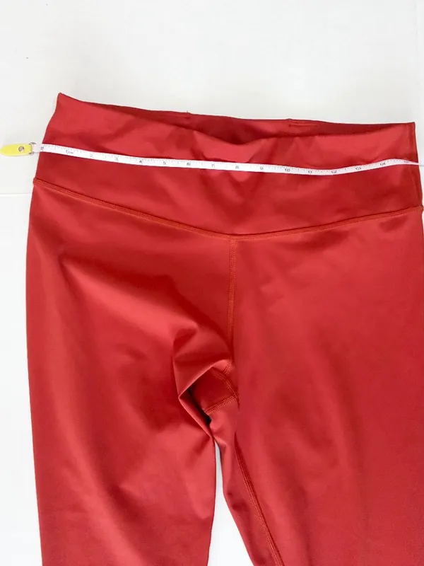 The North Face Elevation 7/8 Leggings - Rust Orange - Size XL - Image 3