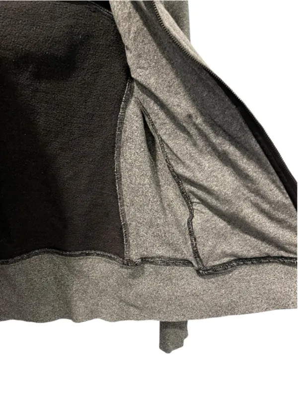 Lululemon Scuba Full Zip Hoodie Classic Fit Heathered Gray Jacket Size 4 Stretch - Image 9