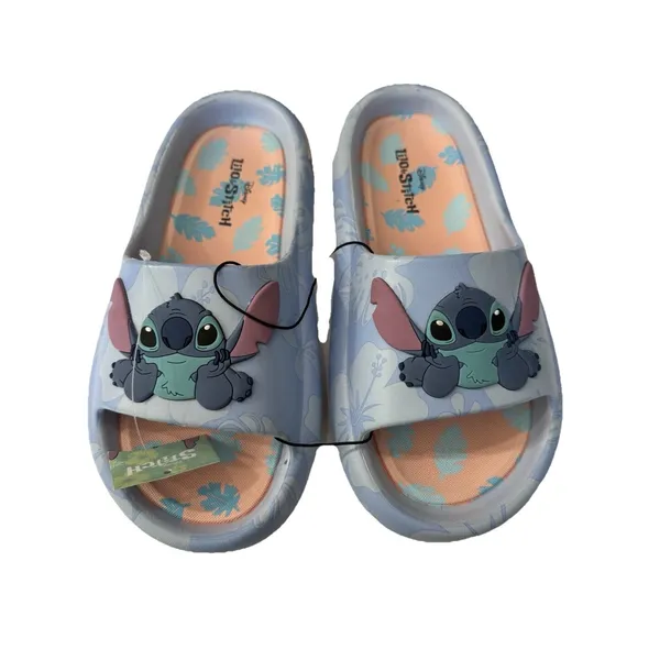 Disney Lilo Stitch Ohana Blue Slide Sandals Shoes Vacation Beach NEW Size 8 - Image 2