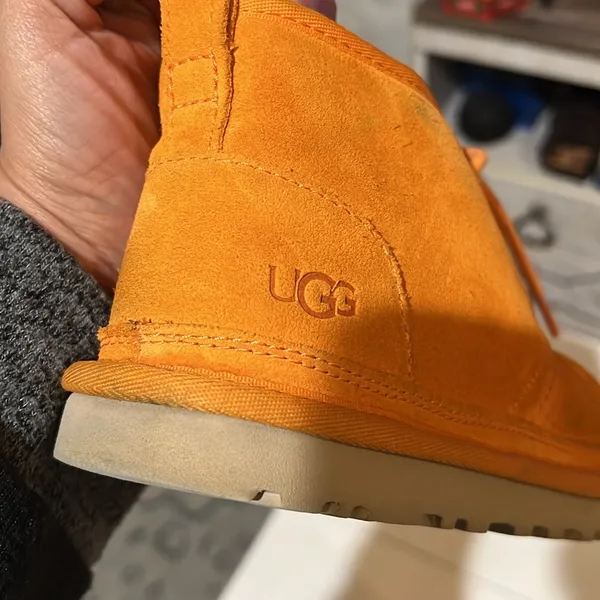 UGG NEUMEL ANKLE BOOTS SUEDE COLIFORNIA POPPY WOMEN 5 orange - Image 4