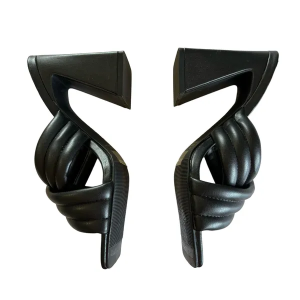 Abound Black Block Heel Crossover Strap Heels Sandals Size 6 - Image 3