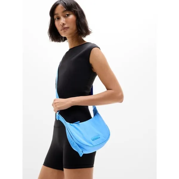 New Athleta All About Mini Crescent Bag Cornflower Blue - Image 2