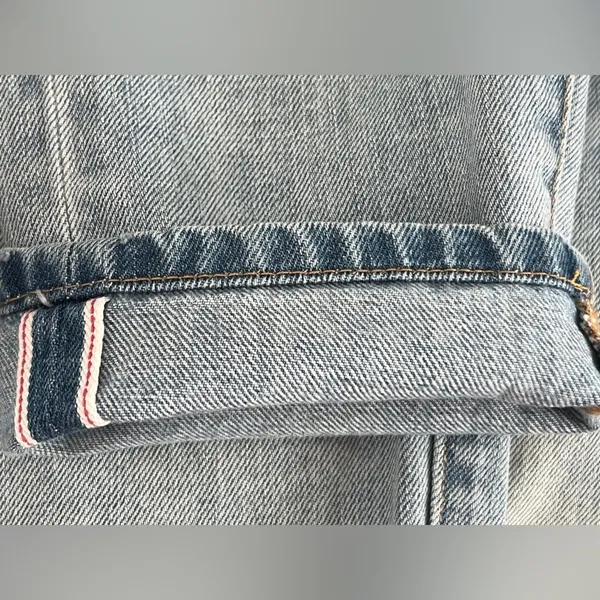 Artisan de Luxe patchwork and distressed denim Low rise Size 24 Cropped - Image 4
