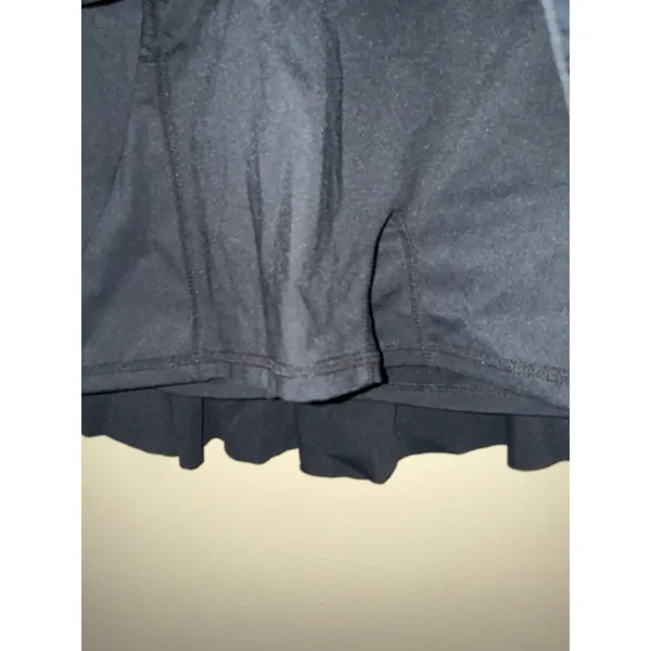 New Halara Black Crossover V-Waist Athletic Skort Tennis Skirt Built-in Shorts M - Image 2