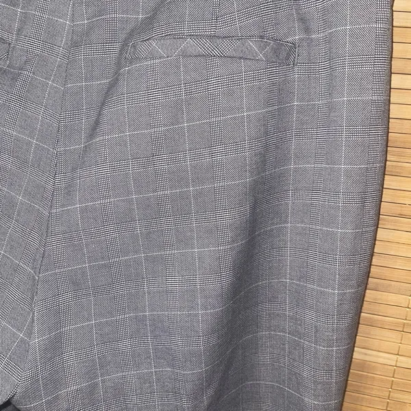 Van Heusen gray white plaid slacks trousers dress pants stretch woman’s sz 10 - Image 10