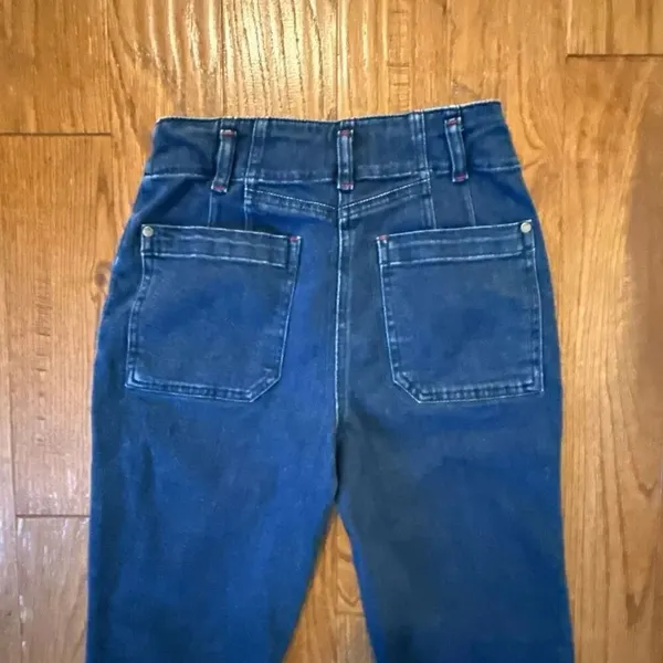 Anthropologie Maeve high rise patch pocket slim straight jeans 27 - Image 10
