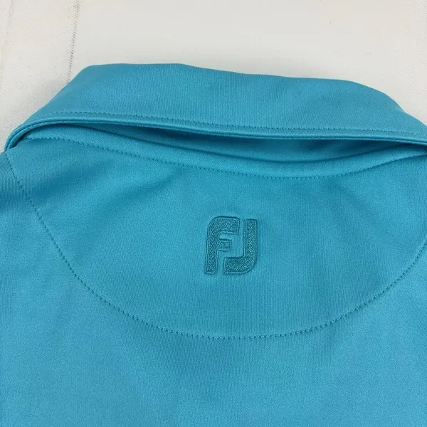 FootJoy Polo Shirt Womens XL Blue Sleeveless Golf Lightweight Polyester Top - Image 9