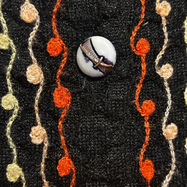 Vintage‎ retro sweater knit size m/l embroidered - Image 3