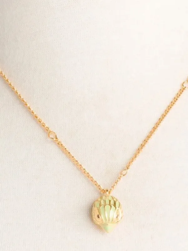 KURT GEIGER LONDON Green Enamel Eagle Short Pendant Necklace - Image 4