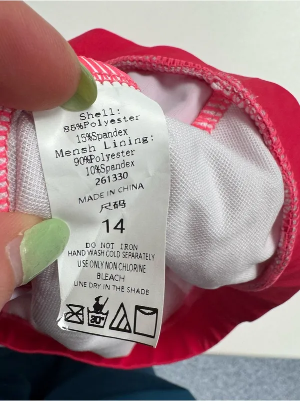 New pink swim skirt Size 14 - Image 2