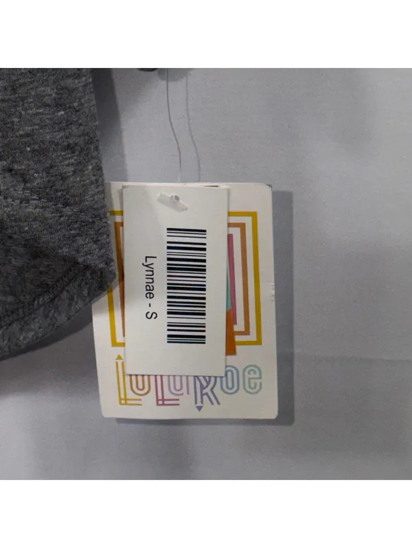 LuLaRoe Lynnae S Gray Long Sleeve Hi-Low Top - Image 4
