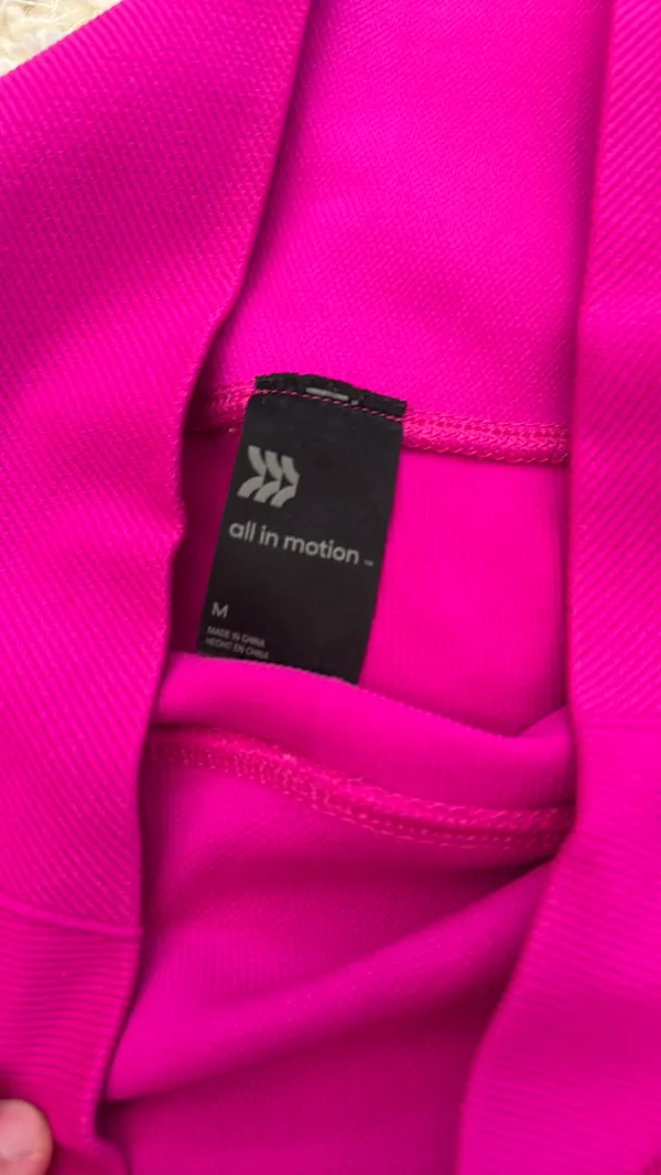 All In Motion Hot pink biker shorts - Image 2