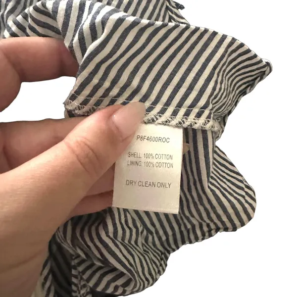 PARKER Striped Flutter Sleeve Blouse Sz XXS‎ - Image 5