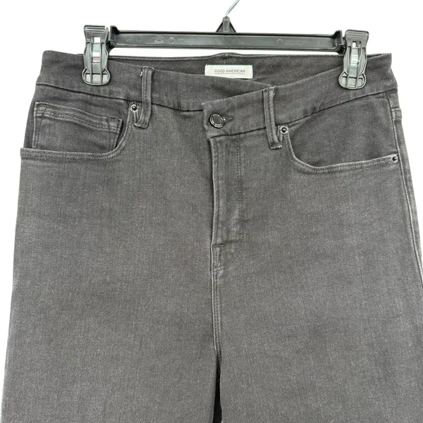 Good American Size 10 30 Good Waist Black Denim Jean Pants Skinny‎ Fit - Image 3