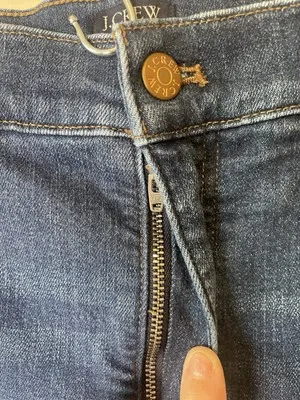 J.Crew Full Length Wide Leg Denim Jeans Womens 31 Blue High Rise Casual‎ - Image 4