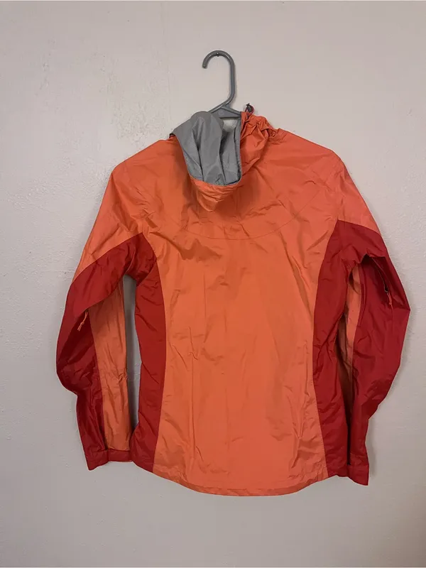 Eddie Bauer women's hooded jacket orange and dark red size XS small - Image 5