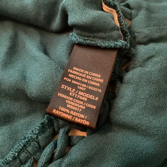 Ella Moss Blue Spaghetti Strap Tank size Small - Image 3