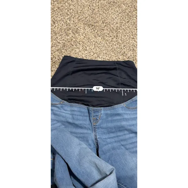 Isabel Maternity by Ingrid & Isabel Blue Skinny Jeggings Medium Wash Size 6/28R - Image 6