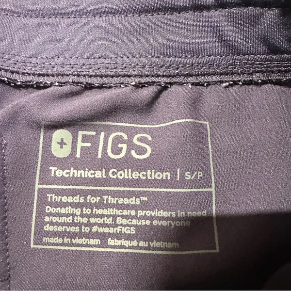 Figs Women’s Zamora Jogger Scrub Pants Pull On Mid Rise in Dark Purple Size S - Image 10