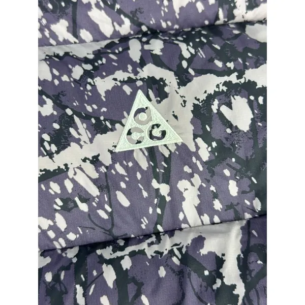 Nike ACG Therma-FIT ADV Lunar Lake Puffer Vest Purple Print Womens L Gorpcore - Image 3