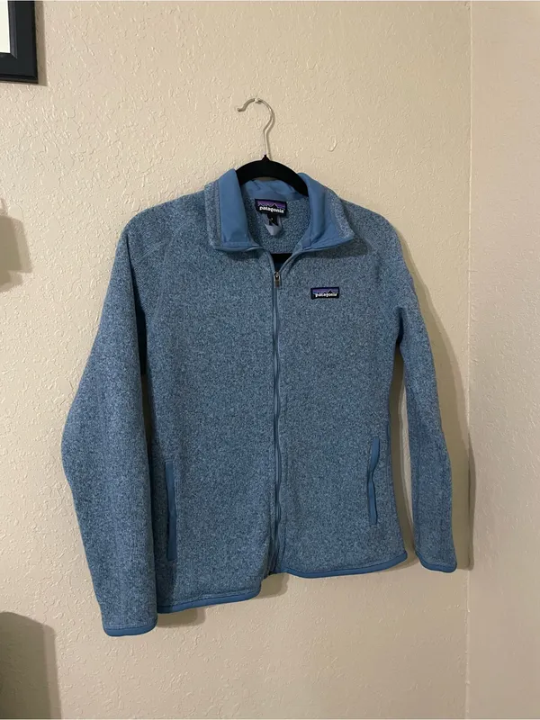 Women’s Patagonia Better Sweater Jacket Size Small Berlin Blue Warm Collared - Image 6