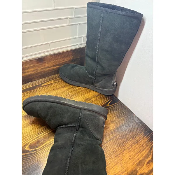 UGG Black Tall Boots Size 7‎ - Image 6