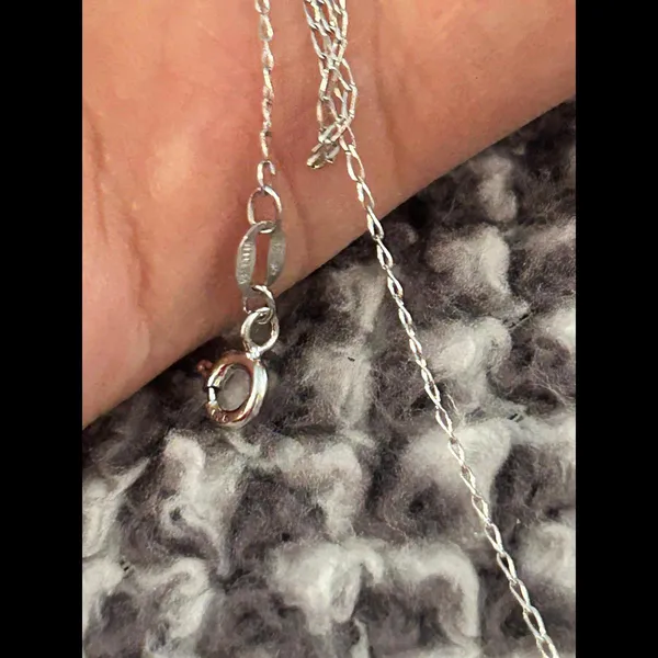 Necklace chain 925 sterling silver 18 inch h6 - Image 3
