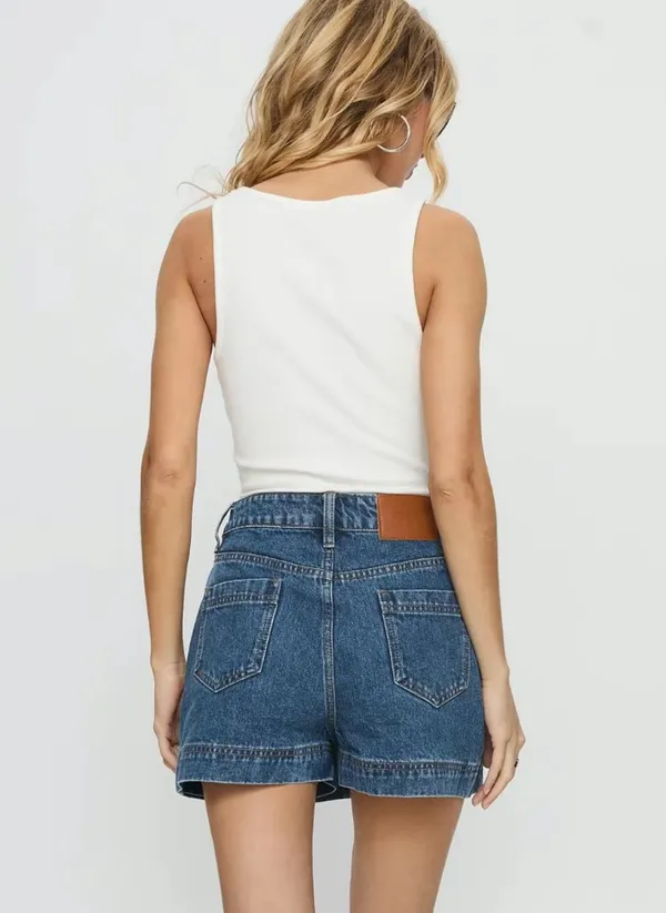 Princess Polly Mid Wash Gazelle Denim Skort - Image 4