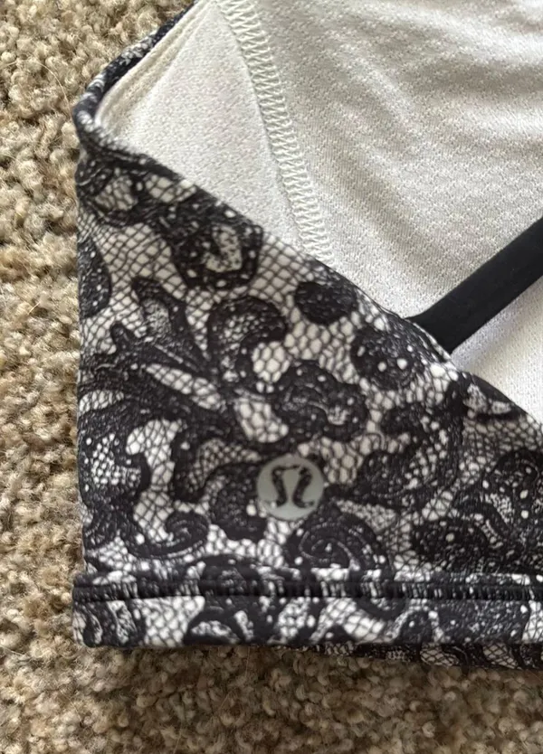 Black and White paisley LuluLemon bra - Image 2