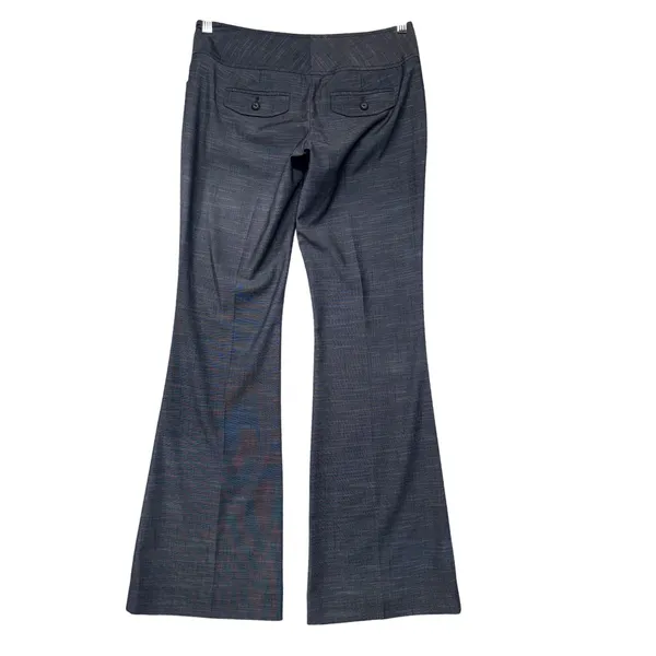 The Limited Drew Fit Dress Pants‎ Size 0 Blue Gray Wide Leg Flare Office NWT - Image 5