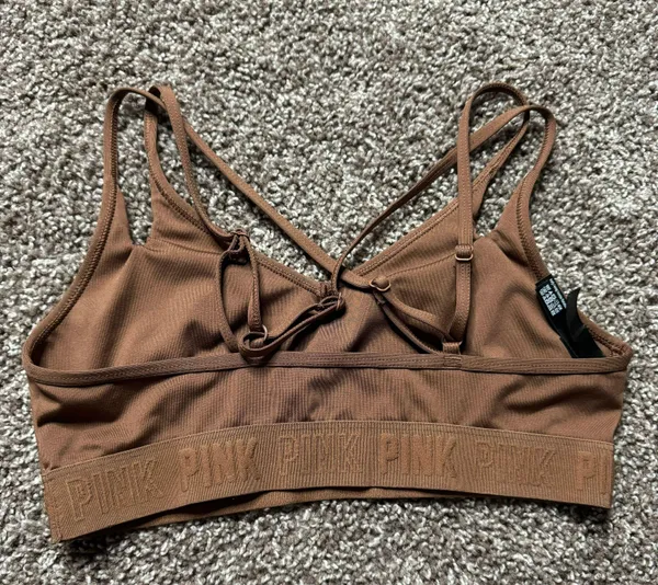 PINK - Victoria's Secret PINK brown Sports Bra - Image 2