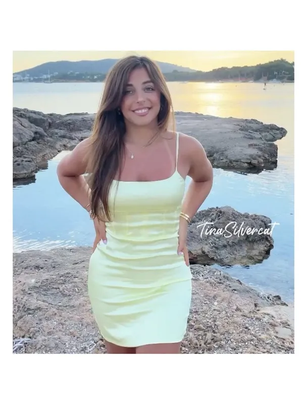 BLOGGER'S FAVE! Zara Yellow Satin Mini Dress Small NWT - Image 6