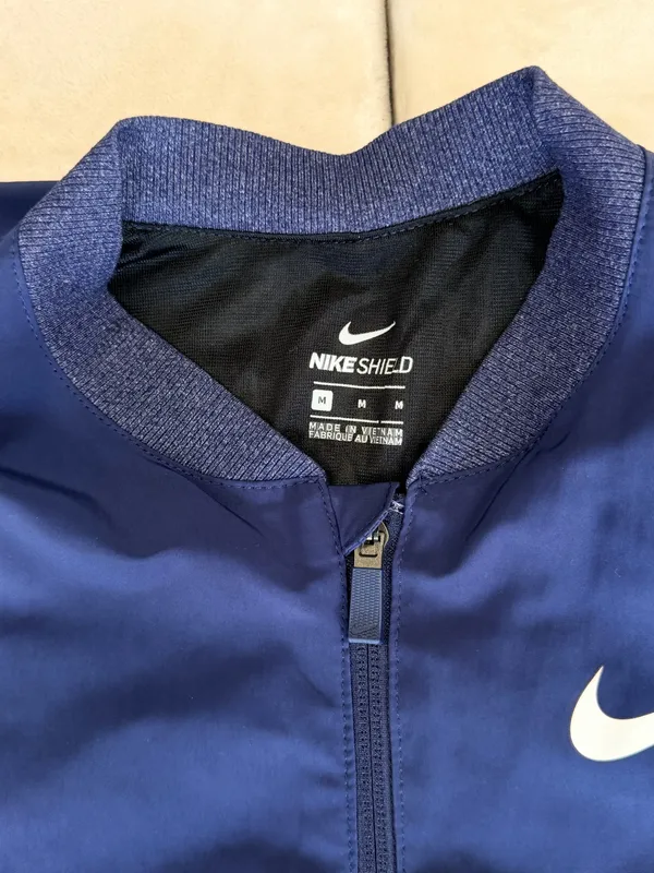 Nike Dri-FIT Navy Blue Athletic Track Jacket - Image 6