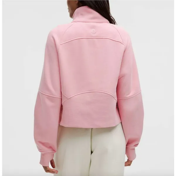Lululemon Scuba Oversized Funnel Neck Half Zip Pink Tide Sweatshirt XS/S - Image 3