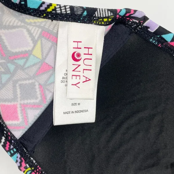 Hula Honey Bikini Swim Top‎ Size Medium Aztec Ruffle Bandeau Boho Indie Festival - Image 9