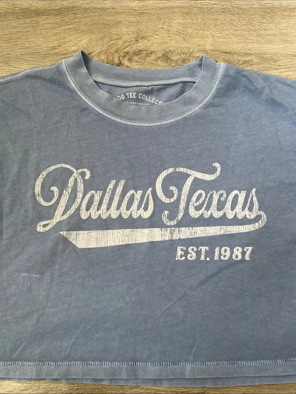 Aeropostale | Crop Boyfriend Tee Dallas size small - Image 3