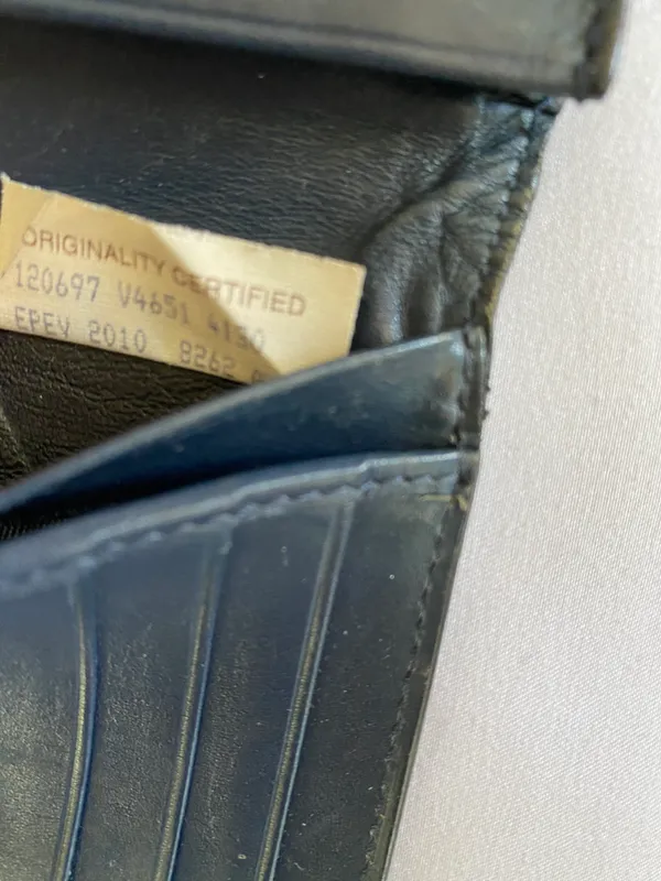 Bottega Veneta Vintage Dark blue Long Wallet - Image 7