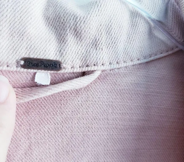 Free People Oversized Rose Moto Denim Jacket - Image 11
