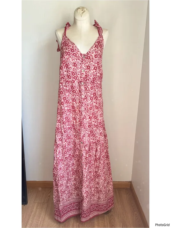 Faherty Hyland Pink Printed Dress XS - Image 2