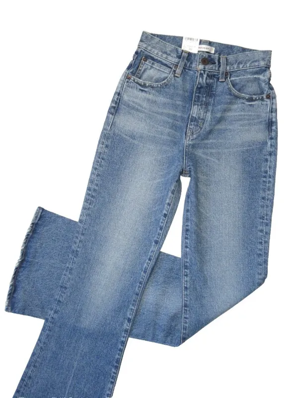NWT Moussy Vintage MVS Flare in Blue High Rise Stretch Denim Jeans 25 x 33 - Image 2