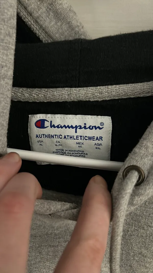 Champion grey hoodie - Image 2