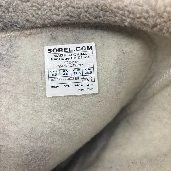 Sorel Women's Winter Fancy Tall II Boots Fleece Lined Rubber Soul‎ Size 6.5 - Image 8