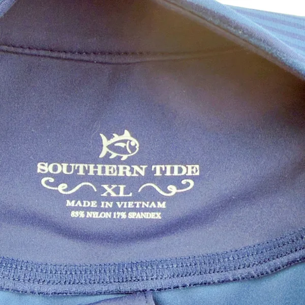 Southern Tide Women's Nautical Navy Runaround Performance Quarter-Zip XL - Image 6